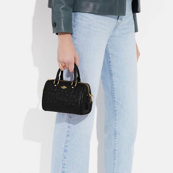 NWT Coach Outlet Mini Rowan Crossbody In Signature Leather - Picture 6 of 7